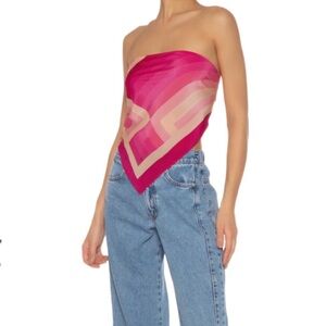 Farm rio Heart Stripes Beach Scarf - Pink